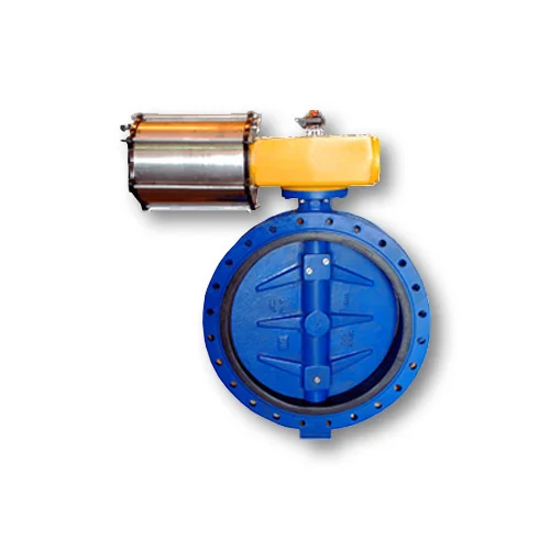 شیر پروانهای سنتریک BCF با عملگر پنوماتیک Scotch Yoke – میراب