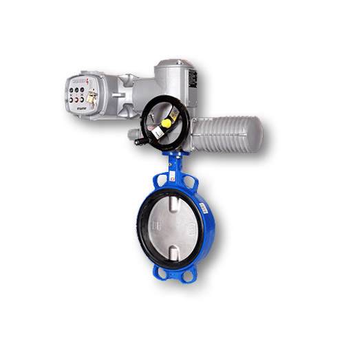 شیر ویفری با عملگر برقی ربع گرد (BCW)